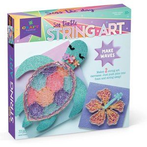 Craft-tastic — String Art Sea Turtle for 2 Fun Craft Projects — Sea Turtle and H